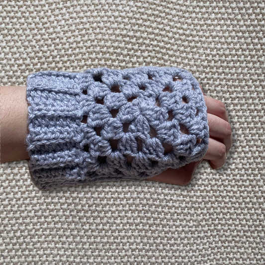 Fingerless Granny Square Gloves
